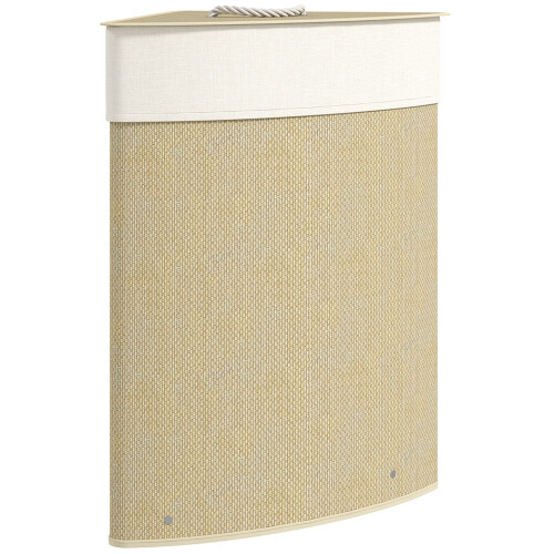 Homcom Cesto Ropa Sucia Beige 35 x 35 x 60 cm