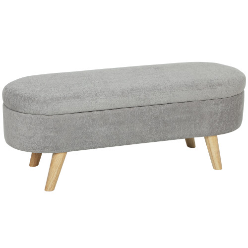 Homcom Banco de Cama Gris 110 x 40 x 43 cm