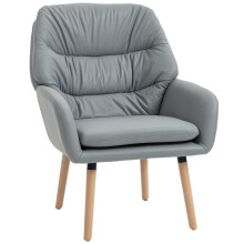 Butaca de Salón Gris 68 x 74 x 89 cm