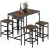 Homcom Muebles de Bar Marrón 100 x 60 x 88 cm 1