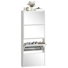 Zapatero Estrecho Blanco 63 x 17 x 146 cm