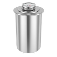 Liquidación de utensilios de cocina Poaug - Olla para carne de acero inoxidable, compatible con máquina para jamón, forma redonda para cerdo,