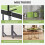 Homcom Mesa de Ping-Pong Verde 182 x 91 x 76 cm 6