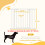 PawHut Barrera de Seguridad Blanco 102 x 3 x 76 cm 3
