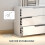 Homcom Cómoda Blanco 120 x 40 x 75 cm 6