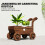 Outsunny Jardinera con Rueda Marrón 68 x 38 x 52 cm 4