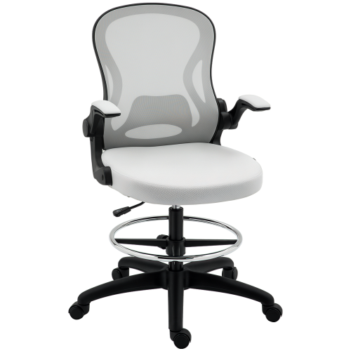 Vinsetto Silla de Escritorio Gris 59 x 65 x 122 cm