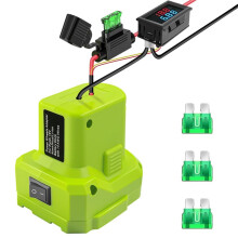 Kit de Conversão de Bateria Power Wheels Adaptador DIY Fusível de 40A para Carros Elétricos de Crianças, Robôs, Brinquedos RC e Luzes LED DIY
