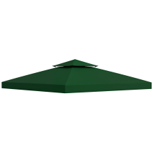 Techo Reemplazo para Carpa Verde 300 x 300 cm