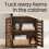 Floor Standing Cabinet - MDF - Rustic Brown - Louvered Doors, Height-Adjustable Shelf 3