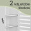 Tall Bathroom Storage Cabinet - Engineered Wood - Rustic Brown - 3 Open Compartments, 2 Adjustable Shelves 3