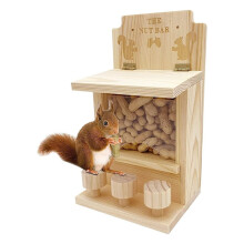 Eekhoornvoederhuisjes voor Buiten, Hangende Eekhoornvoederhuisjes, Picknicktafelvoederhuisje met 3 Stoelen voor aan Hekken of Bomen, Decoratie voor