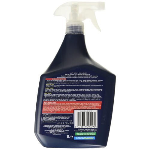 Westland Resolva Pro Weedkiller Xtra Tough Concentrate 1L Systemic Weedkiller 1