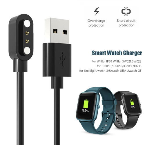 Καλώδιο φόρτισης USB για έξυπνο ρολόι για ID205U/Willful IP68SW023//Uwatch3 2