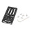 Placa de Extensão Multifuncional para Montagem em Gaiola de Câmera DSLR com Roscas Anti-Torção de 1/4 Polegadas-20 e 3/8 Polegadas-16 1