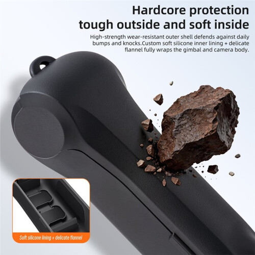 Impact Resistant Protective Case for  Osmo Pocket 4, Flip Open Quick Release Hard Shell, Lens Guard with Filter Slots 1