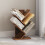 5-Tier Bookshelf - Wood - Cloud White - Space-Saving Corner Design 1