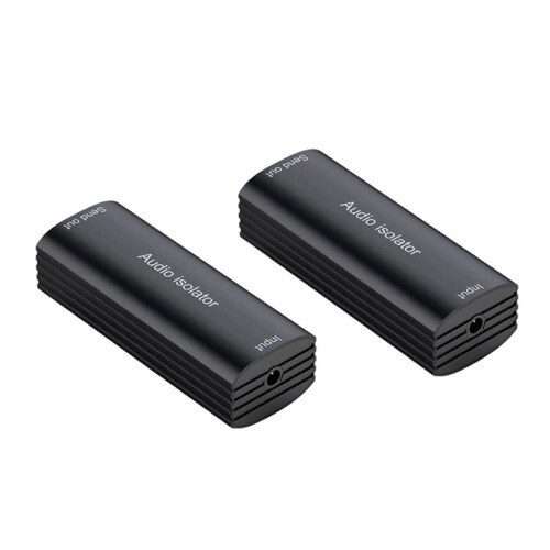 2PCS 3.5mm Audio Isolator Ground Loop Noise Isolator and Noise Canceller Filter for Car for Home Systems