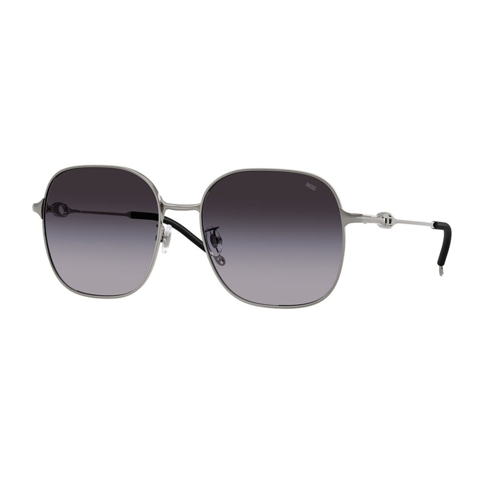 Diesel Grey Woman Dl1010d 10038G Sunglasses Metal Squared Normal Shaded - Image 2