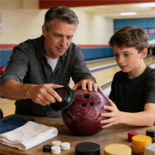 Bowling Stand Universal Precision Stable Convenient Bowling Balls Maintenance Tool Sanding Pad Holder Display Rack