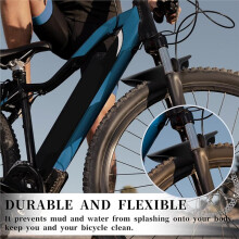 Mountain Bike Mud Guard Set for 26", 27.5", 29" Wheels with Adjustable Fit and Light Design