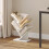 5-Tier Bookshelf - Wood - Cloud White - Space-Saving Corner Design 2