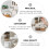 1 set di contenitori in plastica per spezie e condimenti da cucina. 4