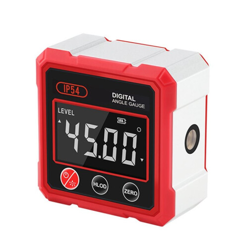 Digital Angle Gauge Protractor Angle Measure Inclinometer Magnetic Level Box Angle Meter Double Side Light for Home