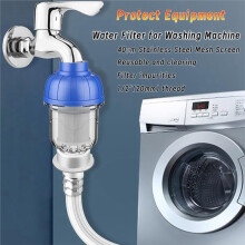 1/2" Reusable Sediment Water Filter with 40µm Filtration, Pre-Filter for Washing Machines and Water Heaters