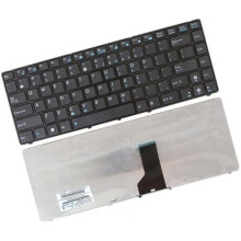 Új laptop billentyűzet kerettel Asus PN: 0KN0-J91US02, 04GN0N1KUS00-2, MP-10A83US-5281, NSK-UL0SU kompatibilis, amerikai kiosztás, fekete
