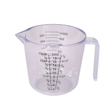 Odmerka Asija, s odmernou priehľadnou odmerkou, zosilnená, 20 oz, číra