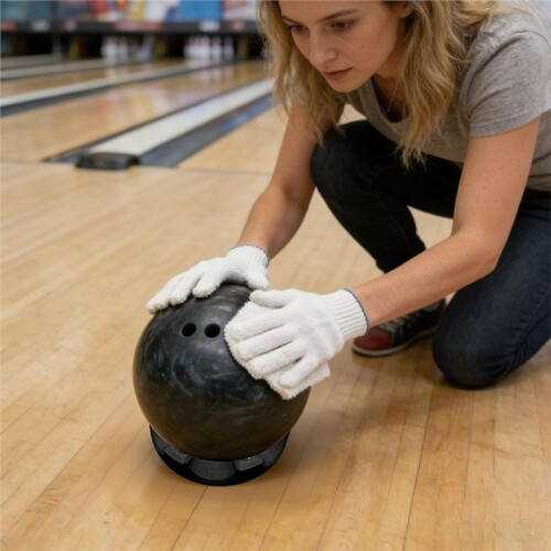 Bowling  Sanding Mat Rotating Stand No Dead Angle Smooth Rotating Cup Holder Bowling  Surface Maintenance Tool 1