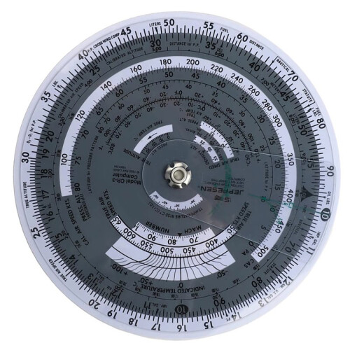 New 6 Inches E6B-R Circular Flight Computer Aviation Plotter Slide Rule for Aviation Flight Training  Training 1