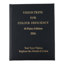 Optometry Color Blindness Numeric Test Book with 38 Plates for Eye Clinic School Health Check