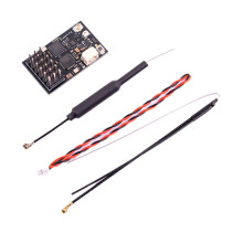XR6P ELRS Dual Band Receiver 2.4G/915MHz 6CH PWM CRSF ExpressLRS Receiver with Antenna for RC FPV Drones Parts