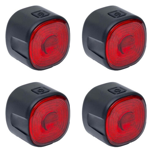 4X Bicycle Taillights,  Automatic Brake Sensor Lights,Rechargeable Waterproof Riding Taillights