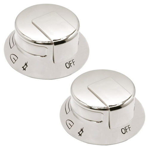 2pcs 318569904 Cooktop Burner Control Knob for  , Compatible with Multiple Models