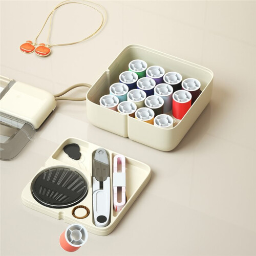 Needle and Thread Box Set Portable Multifunctional High-End Hand Sewn Needle and Thread Bag Sewing Tool Storage Box 1