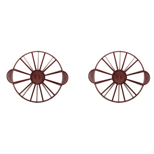2X Cake Divider Slice Pie Cake 10 / 12 Piece Equal Portion  Divider Dark Red