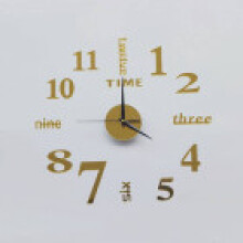 (Gold, 14inch) Modern Style Electric Numerals Wall Clock Wallclock Clocks Decoration Living Room For