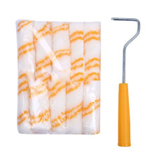 1 Juego de Rodillo de Pintura de Pared de 4 Pulgadas Juego de Cubierta de Rodillo de Repuesto Juego de Brochas de Pintura para Decoración del Hogar