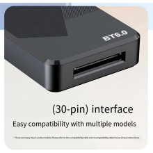 2PCS for Speaker Adapter Audio Receiver Dual 30-Pin 3.5mm Interface AUX BT 6.0 Wireless Transmission