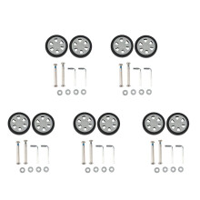 10x Accessoires de Bagages Roues Valise D'Avion Rouleaux de Poulie Roue Muette Réparation de Pièces Résistantes à L'Usure 55X12mm