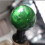 2X Marble Style Round  Gear Shift Knob Acrylic Shifter Knobs Stick Shift Knobs with 3 Adapter Dark Green 8