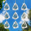 3 Pcs Bird Scare Discs Set, Bird Reflectors Wind Spinner, Extra Sparkly Drop-Shape Wind Spinner Bird Devices 2