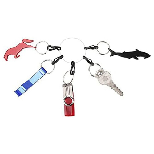 Alloy Carabiner Clip Tiny Spring Snap Hook Carabiners for Backpack Keychains Accessories(Silver) 2