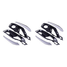 2X Front Bumper Fog Light Grille Cover Trim Fit for 3 Series F30/F31 2012-2015 51117300739 51117300740