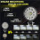 4X Car LED Work Light 3 Inch Round LED Floodlight Auxiliary Light Offroad Modification Light 4