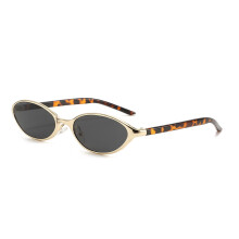 (Gold Gray)Trendy Sun Glasses For Women Men Geometric Design Uv400 Fashion Protective