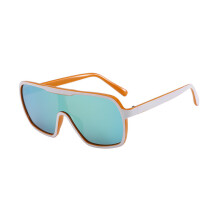 (Orange)Unisex Cycling Glasses Sunglasses With Tinted Pc Lenses For Protection Sun